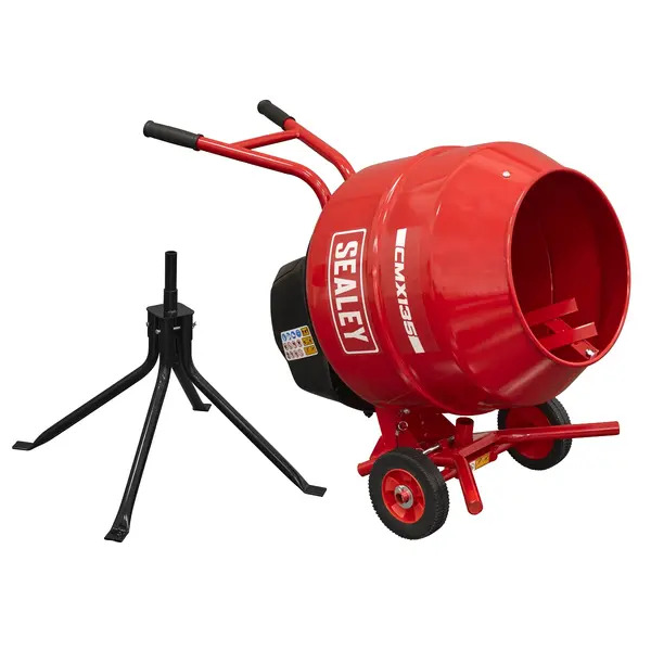 Sealey CMX135 135L Cement Mixer with Stand 550W