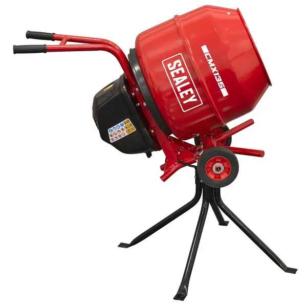 Sealey CMX135 135L Cement Mixer with Stand 550W