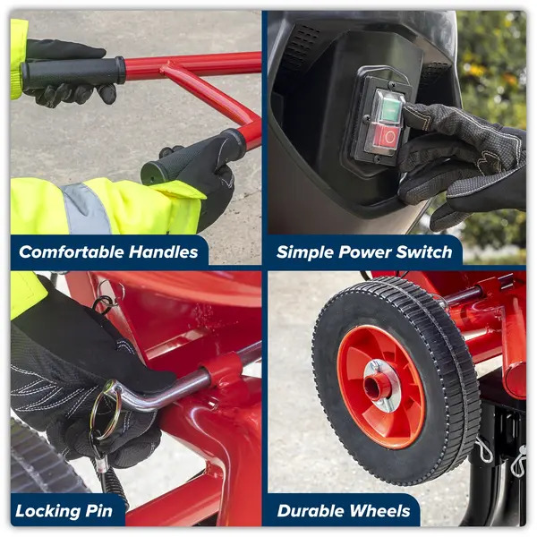 Sealey CMX160 160L Cement Mixer with Stand 650W