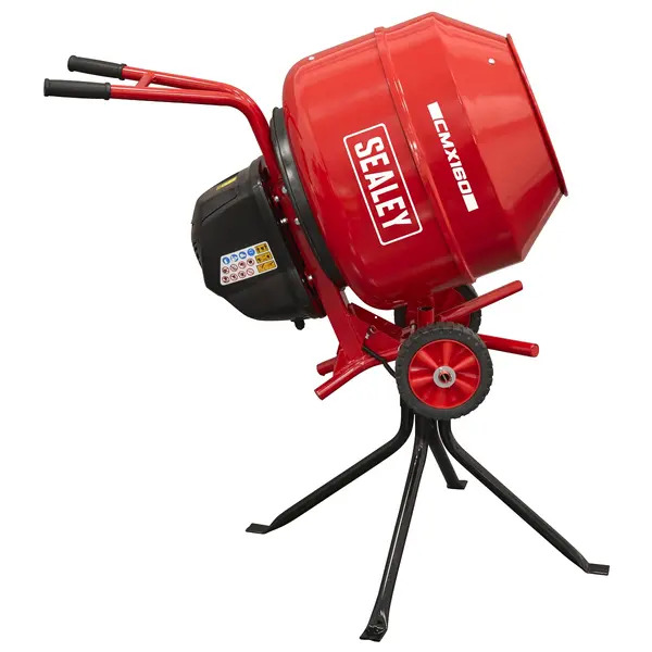 Sealey CMX160 160L Cement Mixer with Stand 650W
