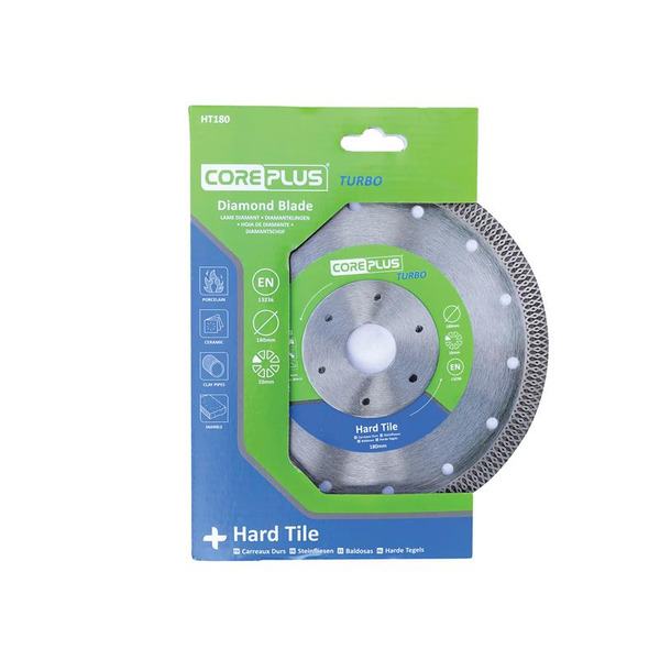 CorePlus CORDBHT180 HT180 Hard Tile Turbo Diamond Blade 180mm