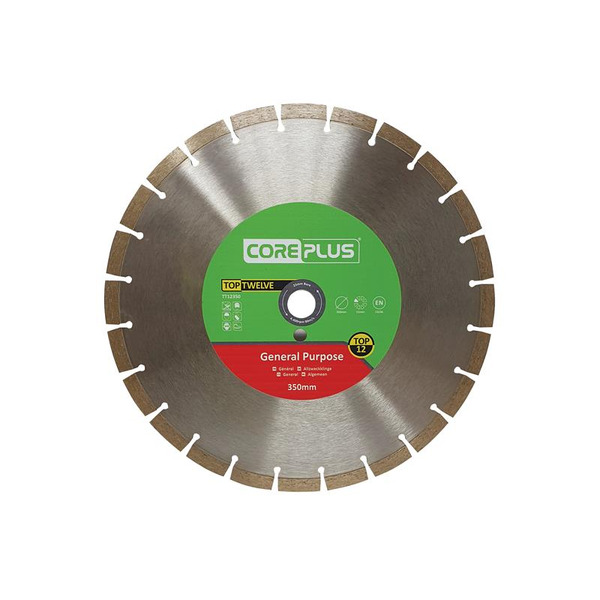 CorePlus CORDBTT12350 Top Twelve General Purpose Diamond Blade 350mm
