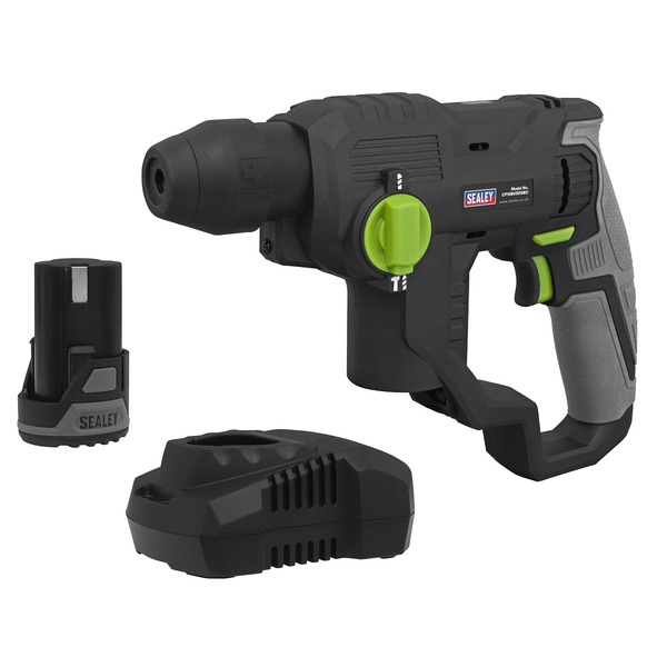 Sealey CP108VSDS SV10.8 Series Cordless SDS Plus Rotary Hammer Drill Kit 10.8V 2Ah