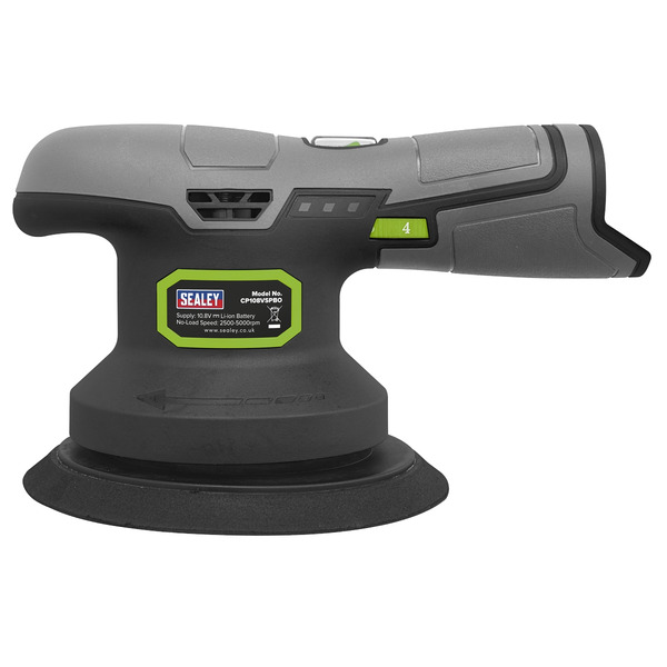 Sealey CP108VSPBO SV10.8 Series 150mm Cordless Dual Action Sander/Polisher 10.8V - Body Only