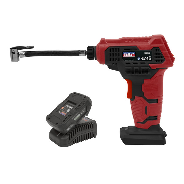Sealey CP20VAPKIT1 SV20 Series Cordless Tyre Inflator Kit 20V 2Ah