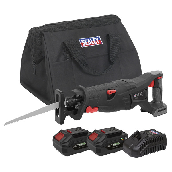 Premier SV20 Series Brushless Cordless Reciprocating Saw 20V 4Ah Kit - 2 Batteries