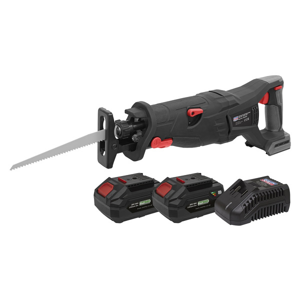 Premier SV20 Series Brushless Cordless Reciprocating Saw 20V 4Ah Kit - 2 Batteries