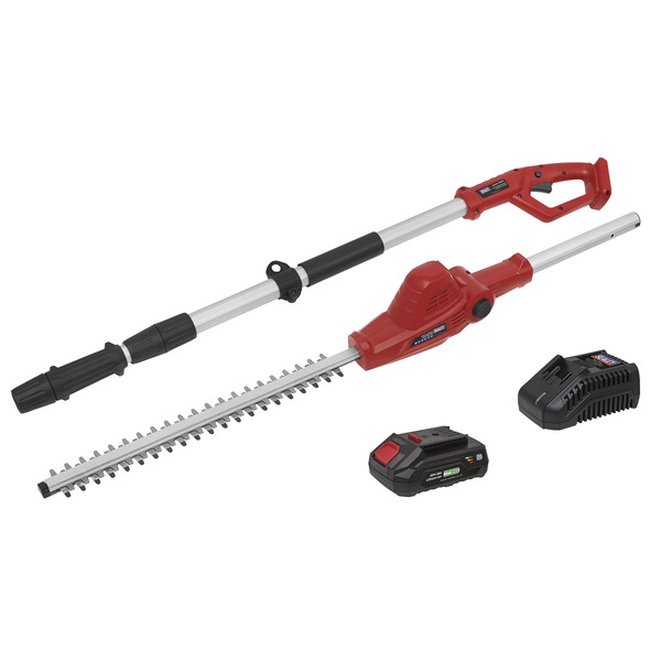 Sealey CP20VTP01 SV20 Series Cordless Telescopic Hedge Trimmer Kit 20V 2Ah