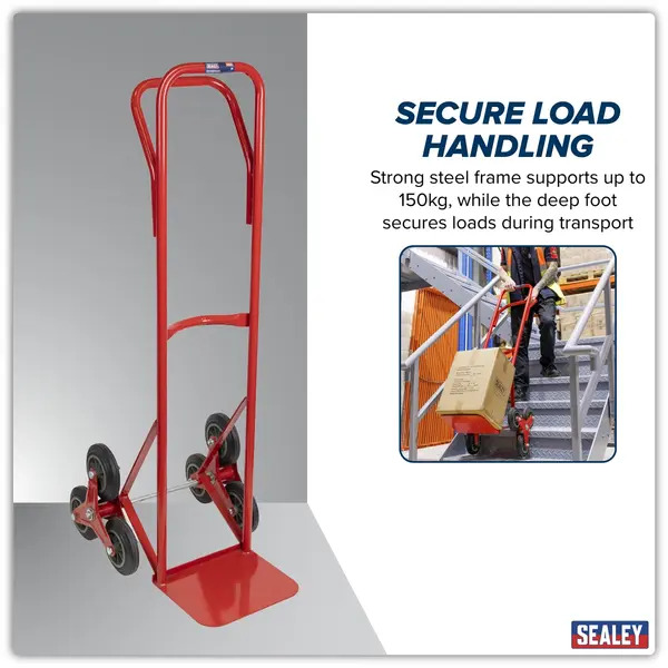 Sealey CST985 Stair Climbing Sack Truck with Solid Tyres 150kg Capacity