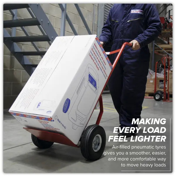 Sealey CST987 Sack Truck with Pneumatic Tyres 200kg Capacity
