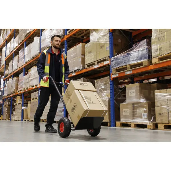 Sealey CST987HD Premier Heavy-Duty Sack Truck with PU Tyres 250kg Capacity