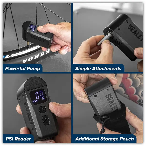 Sealey CTI100 Mini Digital Bike Pump