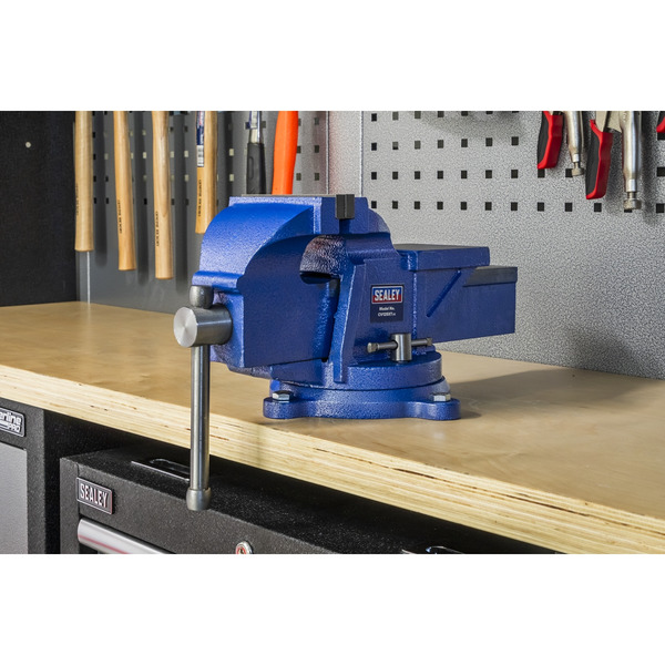Sealey CV125XT Professional Heavy-Duty Fixed Base Vice 125mm