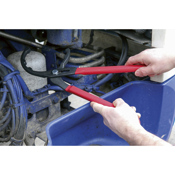 Sealey CV6412 Oil Filter Pliers for Commercial Vehicles 95-178mm