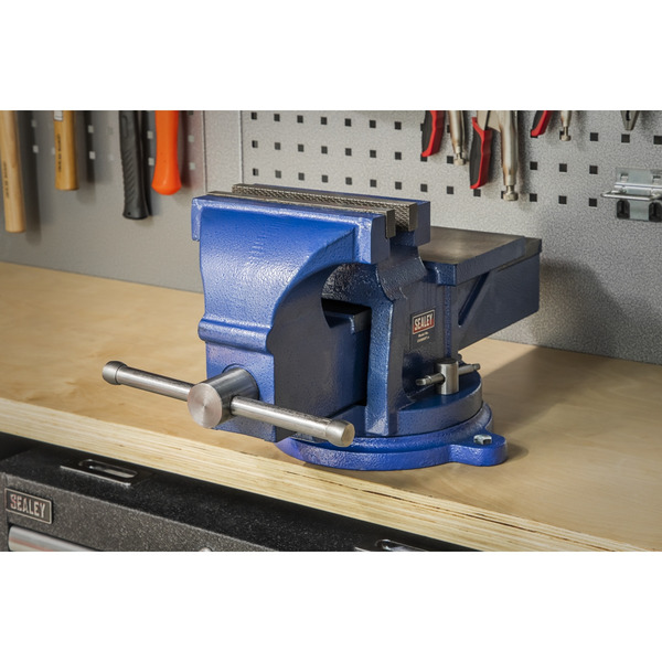 Sealey Heavy-Duty Professional Vice with Swivel Base 200mm