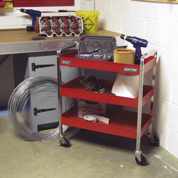 Sealey CX103 American PRO&reg; 3-Level Heavy-Duty Trolley