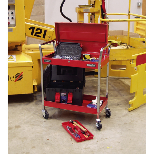 Sealey Superline PRO® Heavy-Duty Trolley with Lockable Top 2-Level
