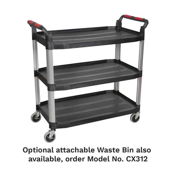 Composite Workshop Trolley 3-Level/3 Wall