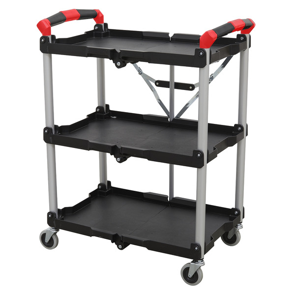 Sealey CX314 Folding Workshop Trolley 3-Level