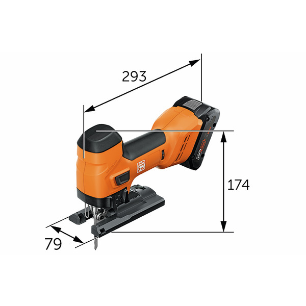 Fein F-Iron Jig 26 AS 18V Brushless Jigsaw - Body Only