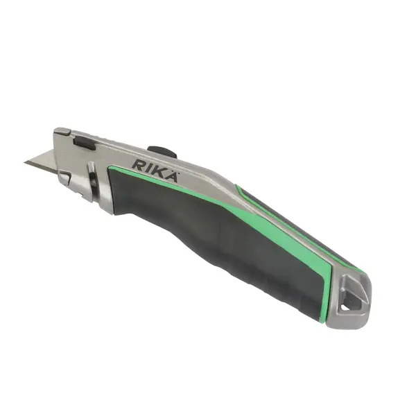 Rika KNIF001 Rikä Heavy Duty Utility Knife | Zinc Alloy Body with 5 SK2M Blades