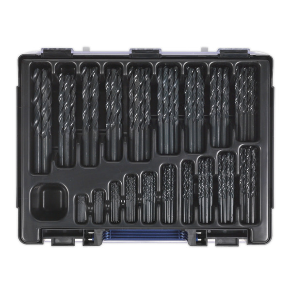 Sealey DBS170RF HSS Roll Forged Drill Bit Assortment 1-10mm 170pc
