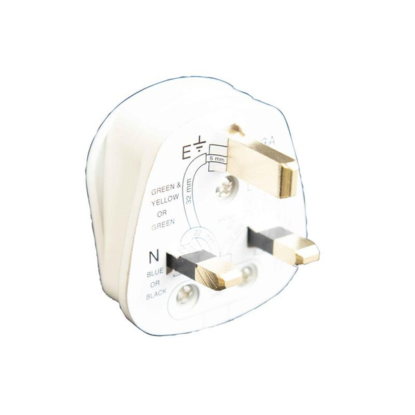 Dencon DCN1689NB 3 Pin Fused Plug 13A White