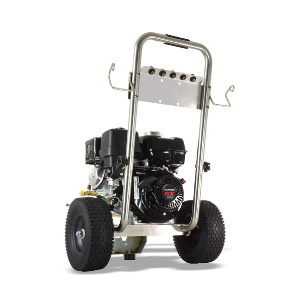 V-TUF DD080 Industrial 9HP Honda Driven Petrol Pressure Washer - 2900psi, 200Bar, 15 lpm - Stainless Steel Frame