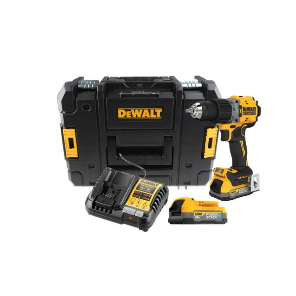 DeWalt DCD805E2T-GB Powerstack 18V XR Brushless Combi Drill Kit 2 x 1.7Ah