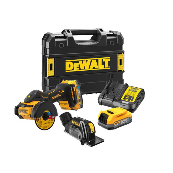 DeWALT DEWDCS438E2T Power Tools DCS438E2T XR BL Cut Off Tool 18V 2 x 1.7Ah POWERSTACK™ Li-ion
