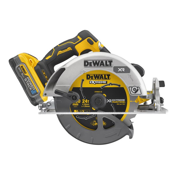 DeWalt DCS573H2T-GB 18v XR Cordless Brushless Circular Saw Inc 2x 5.0Ah Powerstack