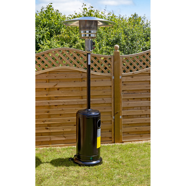 Sealey DG1 Dellonda Outdoor Garden Gas Patio Heater 13kW Commercial & Domestic Use, Black