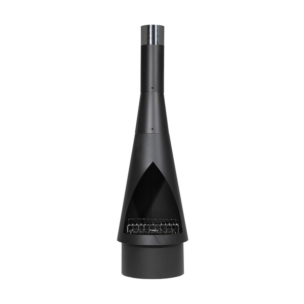 Sealey DG109 Dellonda Outdoor Chiminea, Fireplace, Fire Pit, Heater, Durable, Black Steel