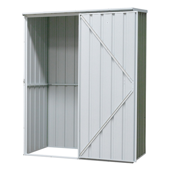 Sealey Dellonda Galvanized Steel Storage Shed with Pent Style Roof 150 x 80 x 190cm - Green