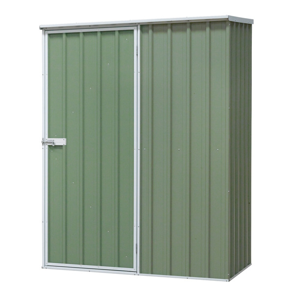 Sealey Dellonda Galvanized Steel Storage Shed with Pent Style Roof 150 x 80 x 190cm - Green