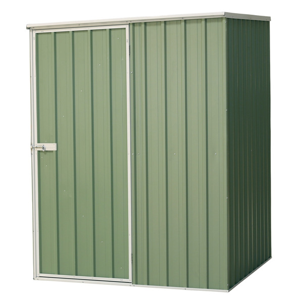 Sealey Dellonda Galvanized Steel Storage Shed with Pent Style Roof 151 x 151 x 200cm - Green