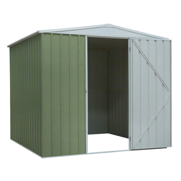 Sealey Dellonda Galvanized Steel Storage Shed with Apex Style Roof 230 x 230 x 220cm - Green