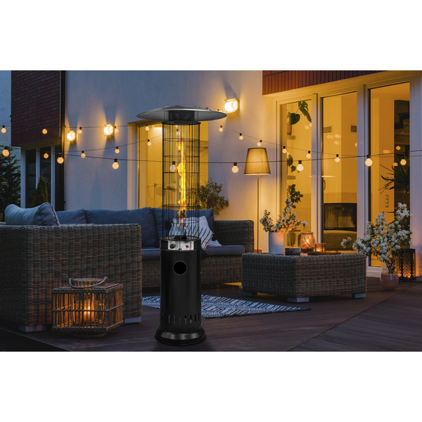 Sealey Dellonda Gas Patio Heater 13kW for Commercial & Domestic Use, Black