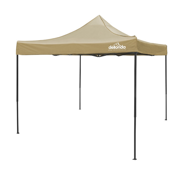 Sealey DG130 Dellonda Premium 3 x 3m Pop-Up Gazebo, PVC Coated, Water-Resistant Fabric, Supplied with Carry Bag, Rope, Stakes & Weight Bags - Beige Canopy
