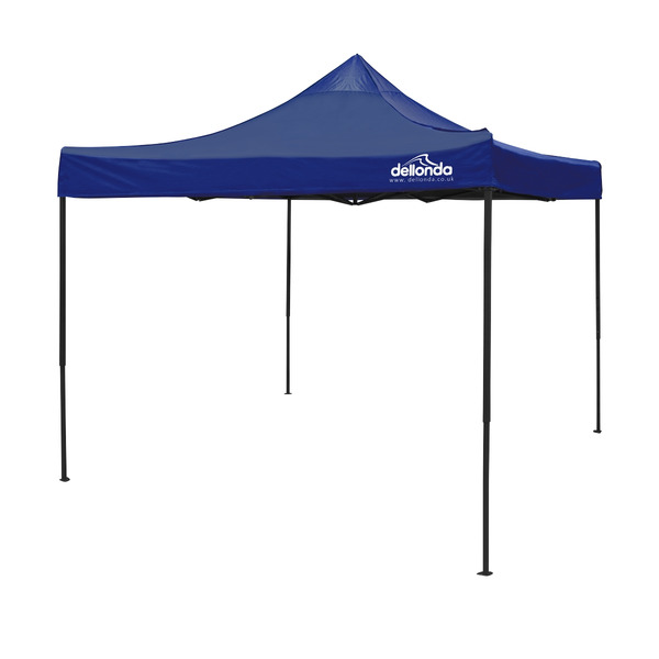 Sealey DG131 Dellonda Premium 3 x 3m Pop-Up Gazebo, PVC Coated, Water-Resistant Fabric, Supplied with Carry Bag, Rope, Stakes & Weight Bags - Blue Canopy