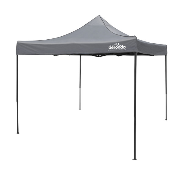 Sealey DG133 Dellonda Premium 3 x 3m Pop-Up Gazebo, PVC Coated, Water-Resistant Fabric, Supplied with Carry Bag, Rope, Stakes & Weight Bags - Grey Canopy