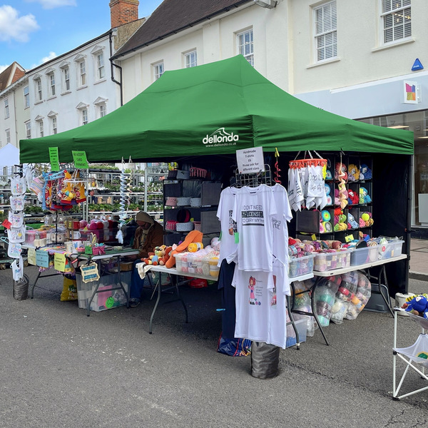 Sealey DG136 Dellonda Premium 3 x 4.5m Pop-Up Gazebo, Heavy Duty, PVC Coated, Water-Resistant Fabric, Supplied with Carry Bag, Rope, Stakes & Weight Bags - Dark Green Canopy