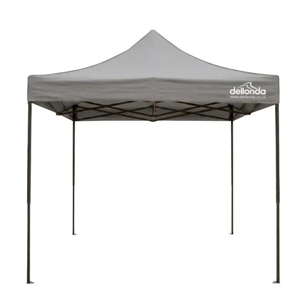 Sealey DG137 Dellonda Premium 3 x 4.5m Pop-Up Gazebo, Heavy Duty, PVC Coated, Water-Resistant Fabric, Supplied with Carry Bag, Rope, Stakes & Weight Bags - Grey Canopy