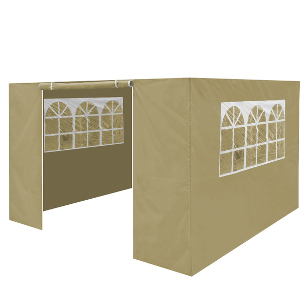 Sealey DG142 Dellonda Premium Side Walls/Doors/Windows for Gazebo/Marquee, Fits 2 x 2m Models - Beige