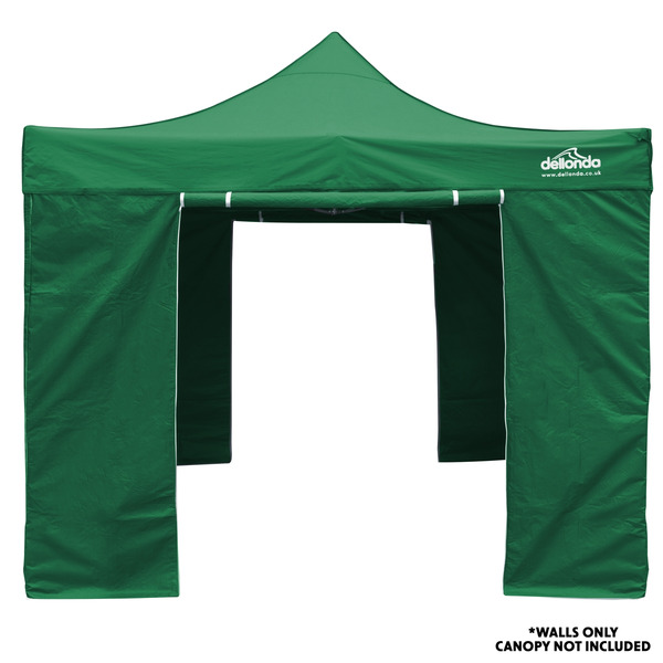 Sealey DG144 Dellonda Premium Side Walls/Doors/Windows for Gazebo/Marquee, Fits 2 x 2m Models - Dark Green