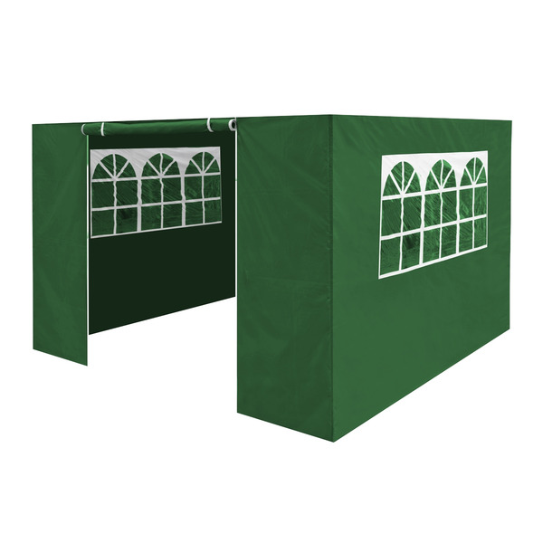 Sealey DG144 Dellonda Premium Side Walls/Doors/Windows for Gazebo/Marquee, Fits 2 x 2m Models - Dark Green