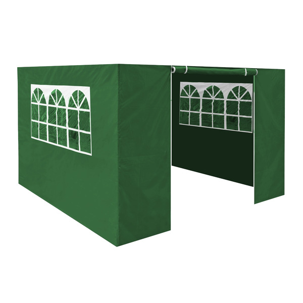 Sealey DG144 Dellonda Premium Side Walls/Doors/Windows for Gazebo/Marquee, Fits 2 x 2m Models - Dark Green