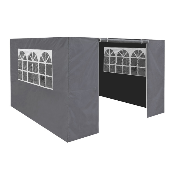 Sealey DG145 Dellonda Premium Side Walls/Doors/Windows for Gazebo/Marquee, Fits 2 x 2m Models - Grey