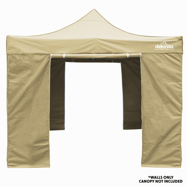 Sealey DG146 Dellonda Premium Gazebo/Marquee Side Walls/Doors/Windows, Fits 3 x 3m Models - Beige