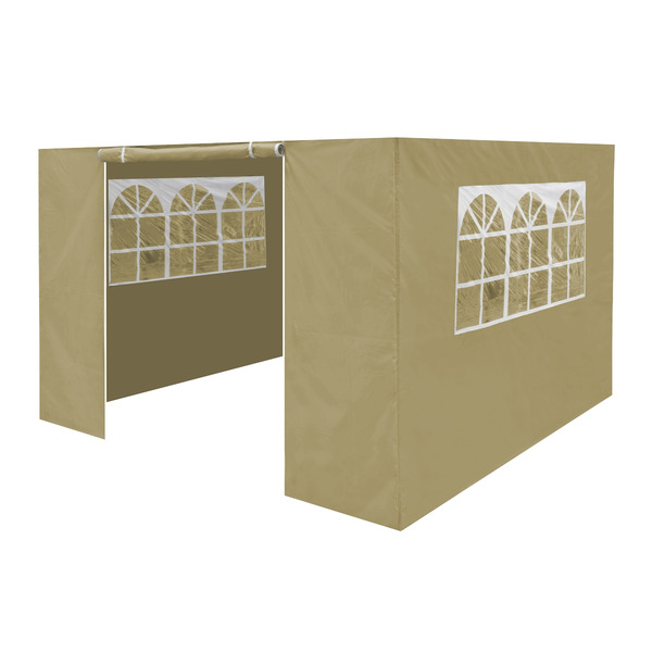 Sealey DG146 Dellonda Premium Gazebo/Marquee Side Walls/Doors/Windows, Fits 3 x 3m Models - Beige